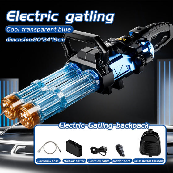 Double-barreled Gatling electric toy water gun