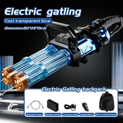 Double-barreled Gatling electric toy water gun