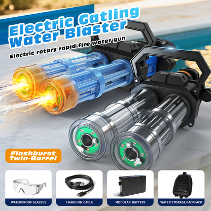 Double-barreled Gatling electric toy water gun