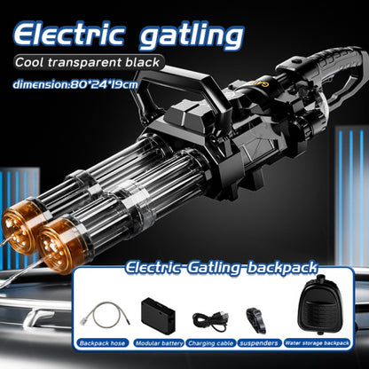 Double-barreled Gatling electric toy water gun